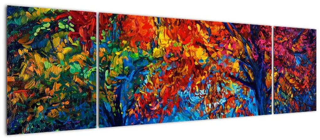 Obraz malowania natury (170x50 cm)