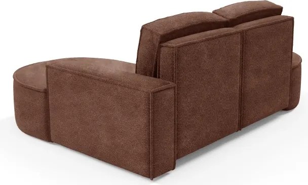 Narożnik MOLLY Prawostronny bez funkcji spania, wolnostojący tkanina ABRIAMO 12 Miedziany