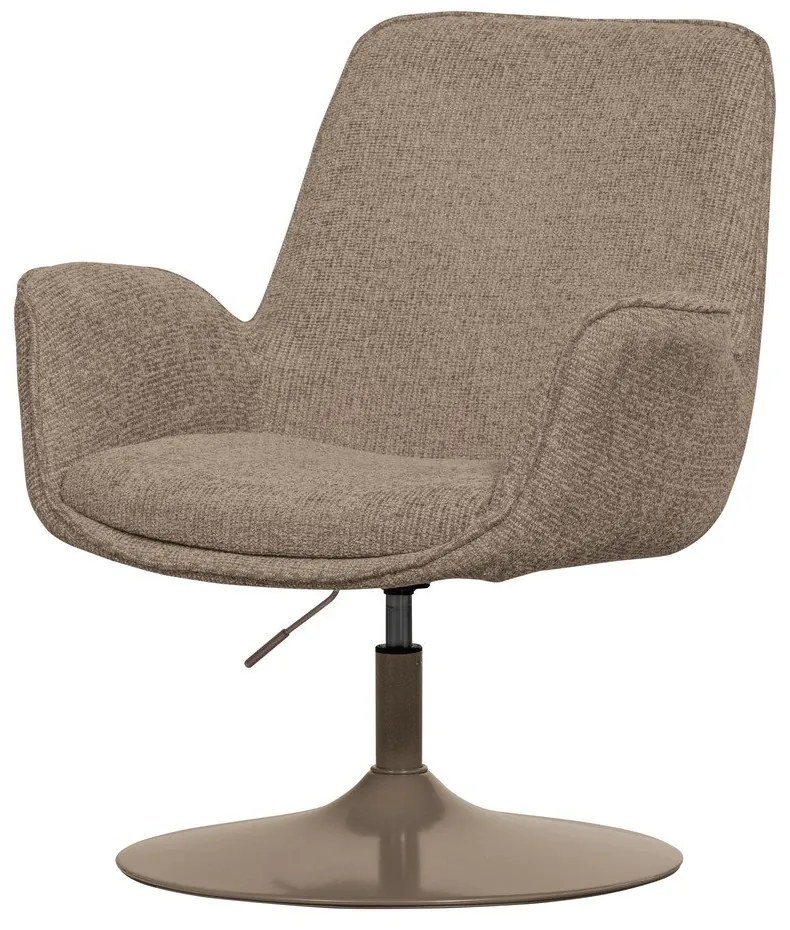 Beżowy fotel z regulowaną wysokością siedziska Marten – WOOOD