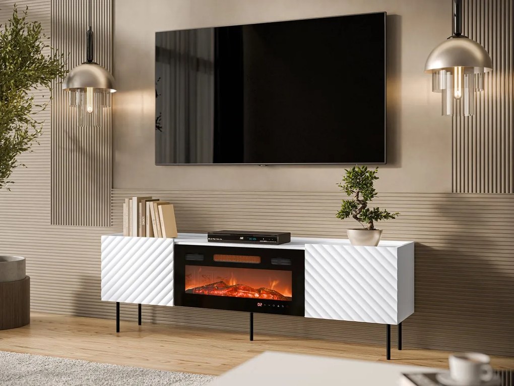 Szafka RTV z kominkiem Gretzo 180 2D