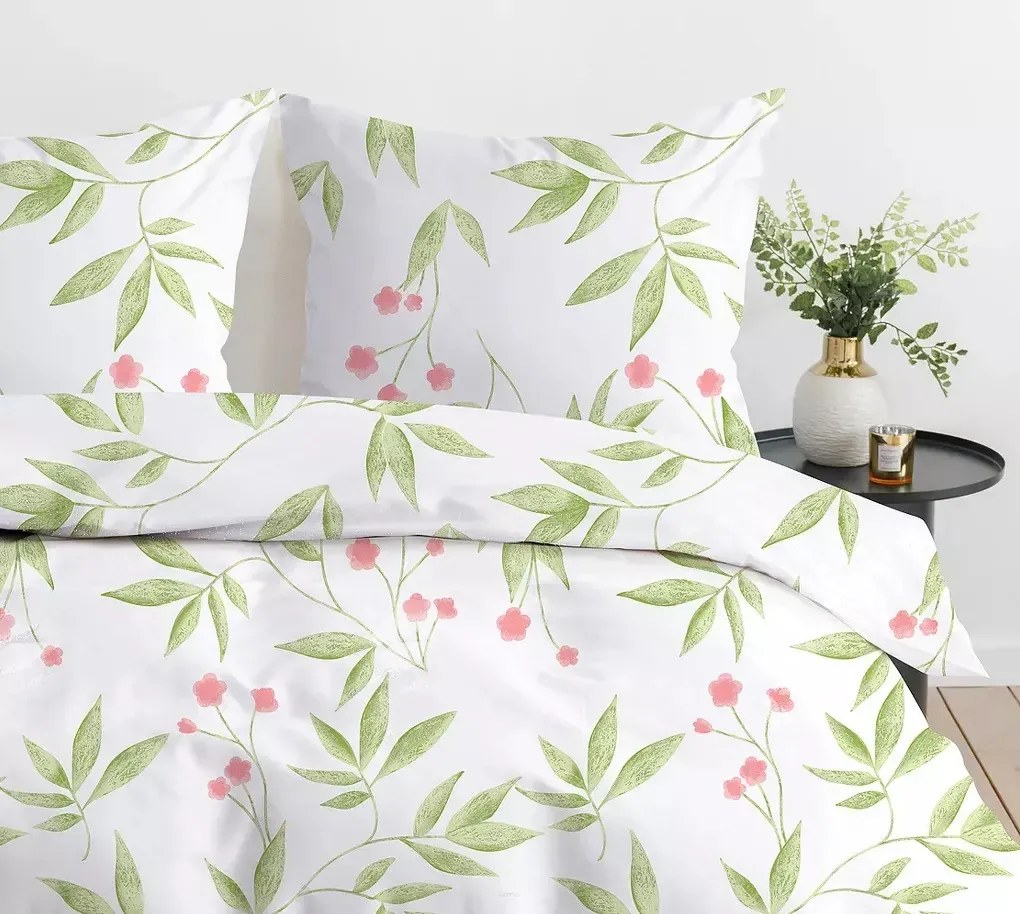 Pościel bawełniana Greno Premium Monday Morning 220x200 cm zielona GRENO