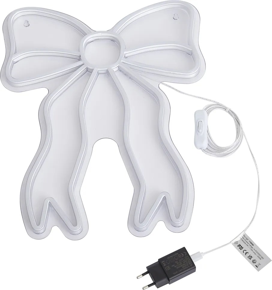 Neonowa lampa ścienna ciepła biel z diodą LED - Bow