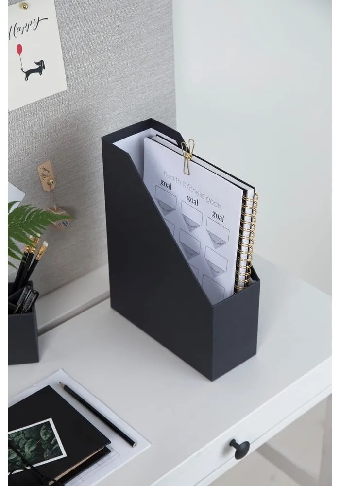 Ciemnoszary organizer na dokumenty Bigso Box of Sweden Viktoria