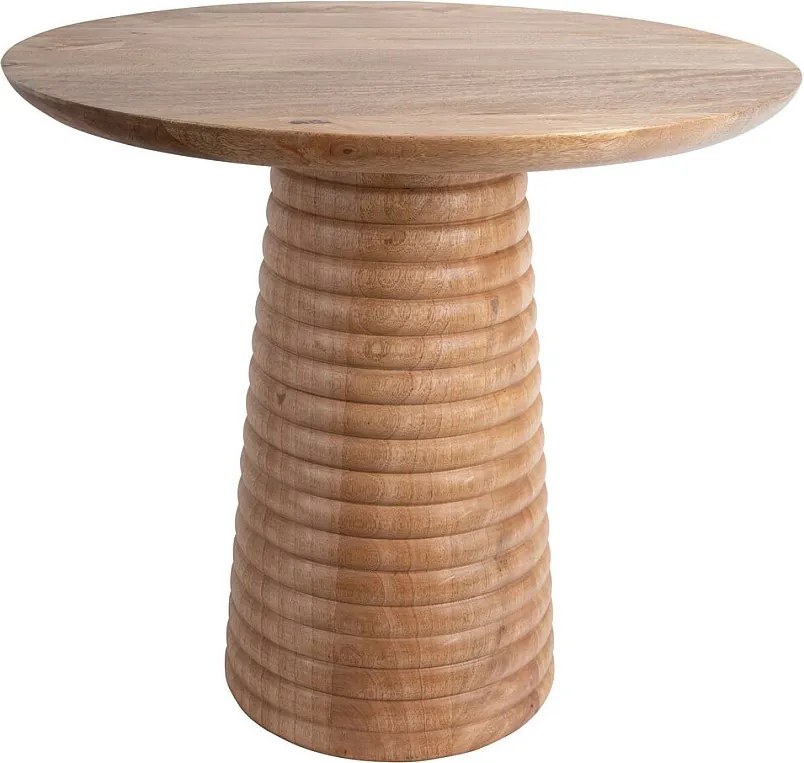 Stolik pomocniczy Force Layered Base Large - drewno mango