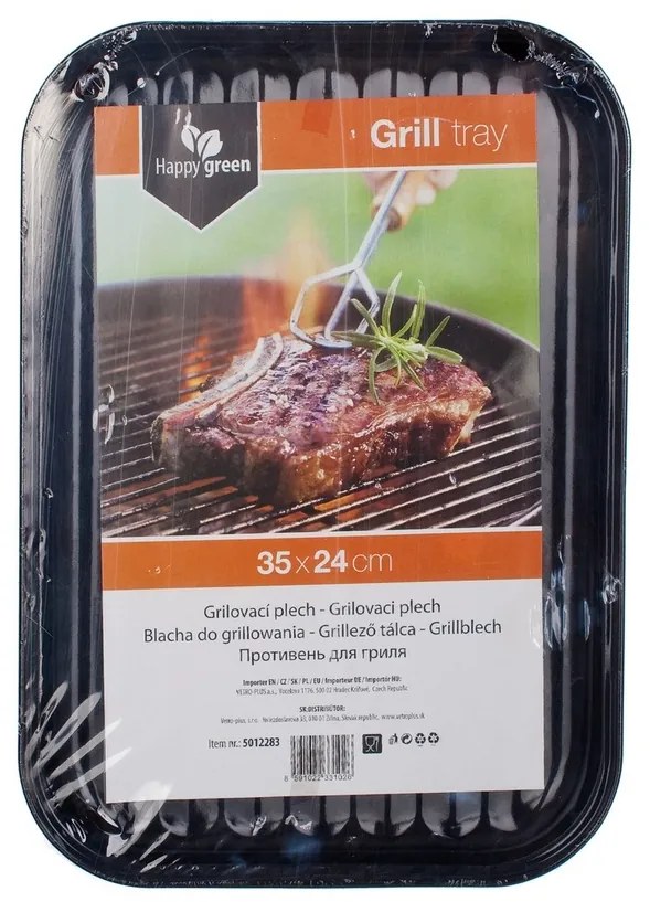 Happy Green Blacha do grilla BBQ, 35 x 24 cm