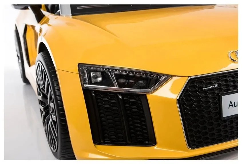 Auto na akumulator audi r8 spyder żółty