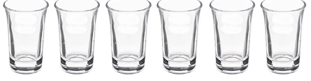 Taca do serwowania drinków, drewniana, 6 kieliszków