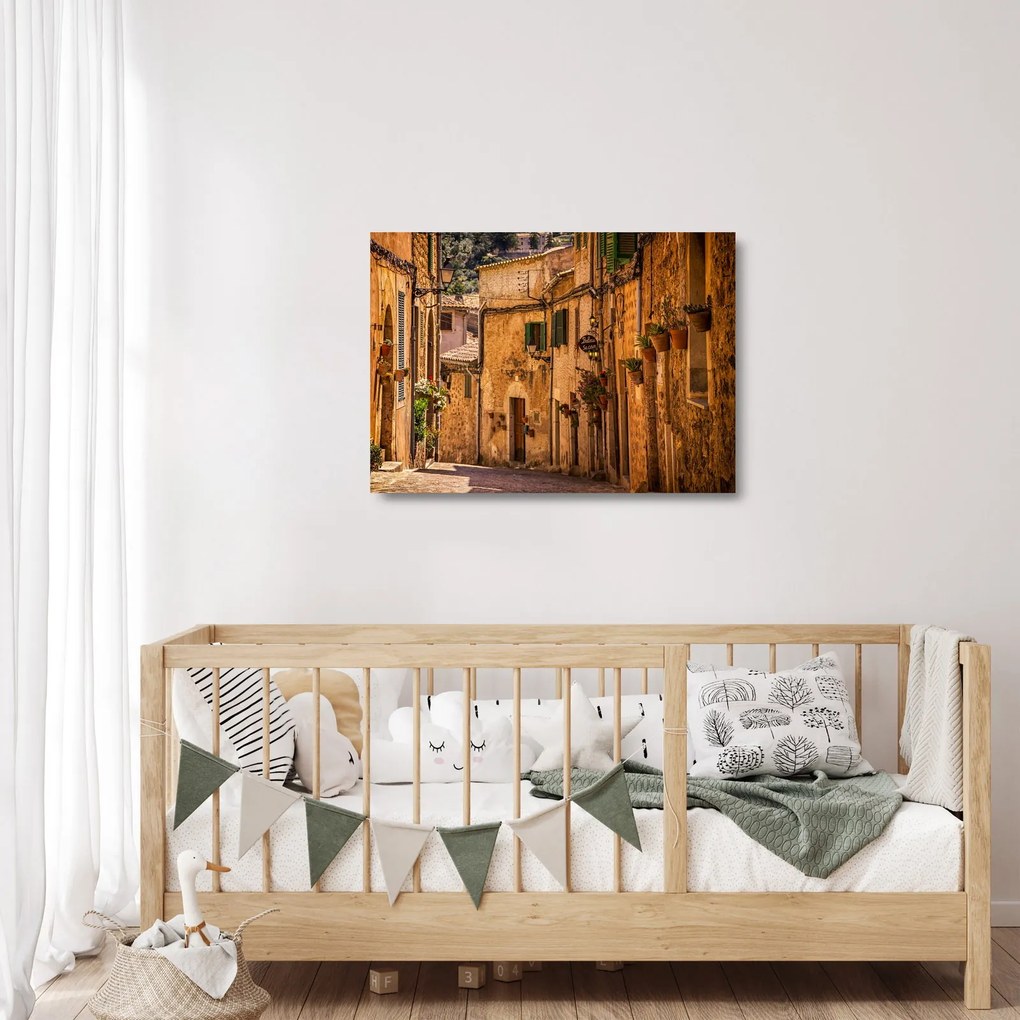 Obraz na szkle - Hiszpańska Ulica (70x50 cm)
