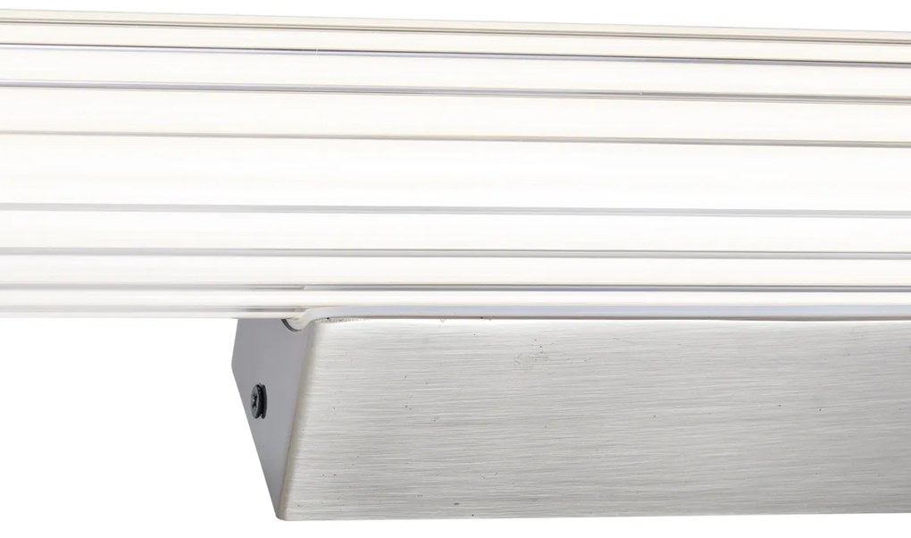 Retro Kinkiet / Lampa scienna Gunmetal 80,4 cm z LED IP44 - Coco Retro Oswietlenie wewnetrzne