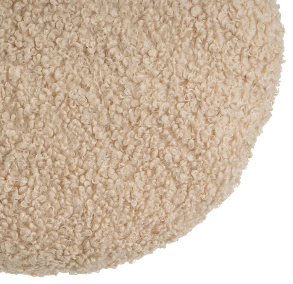 Poduszka dekoracyjna z materiału sherpa ø 40 cm Sherpa – Casa Selección