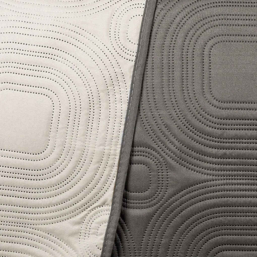 4Home Narzuta na łóżko Doubleface taupe/beżowy, 220 x 240 cm, 2x 40 x 40 cm