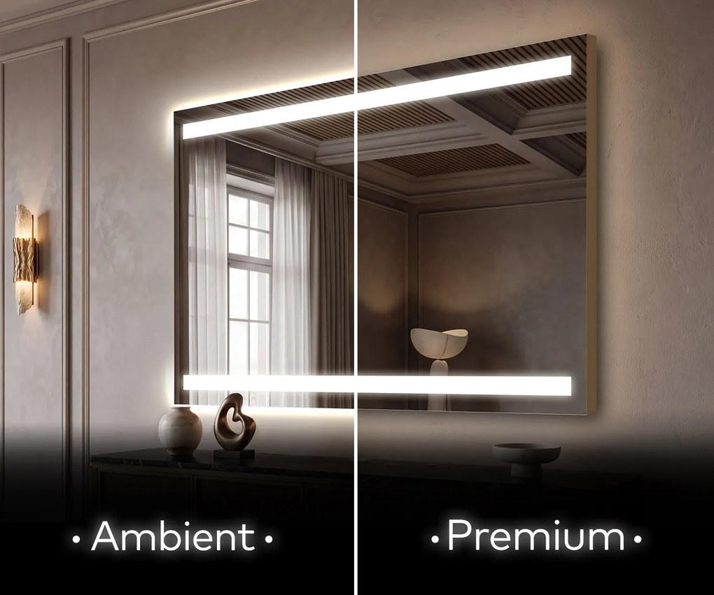 Nowoczesne Lustro do Salonu Podświetlane LED L09