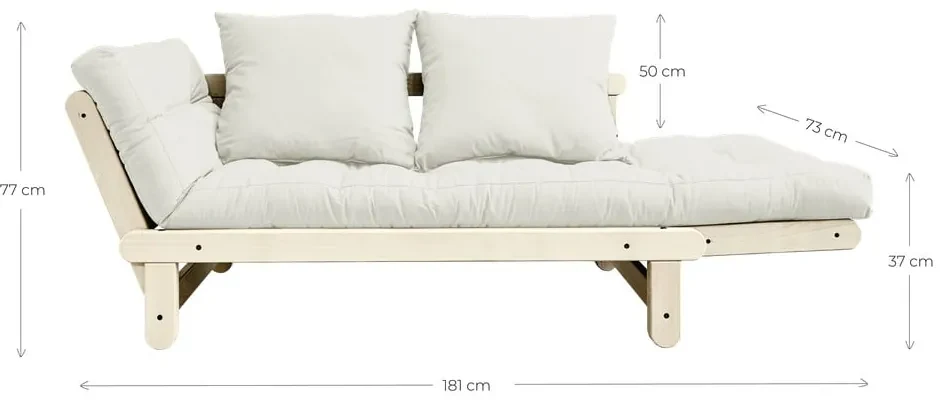 Sofa wielofunkcyjna Karup Design Beat Natural Clear/Wheat Beige