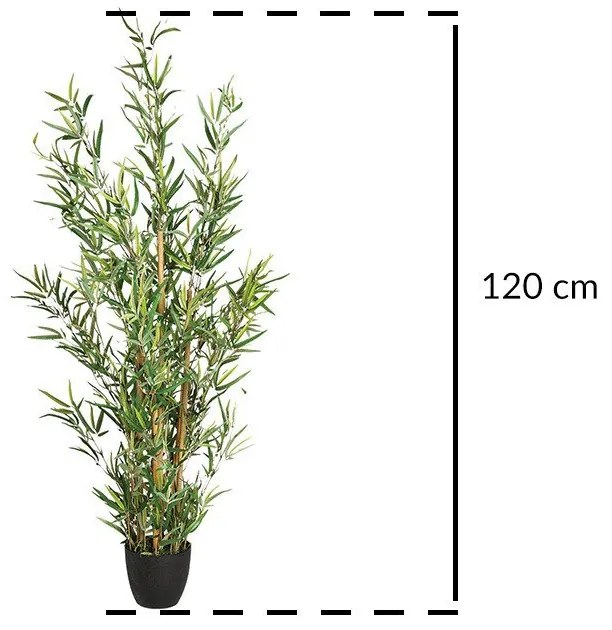 Sztuczne kwiaty - bambus w doniczce, 120 cm