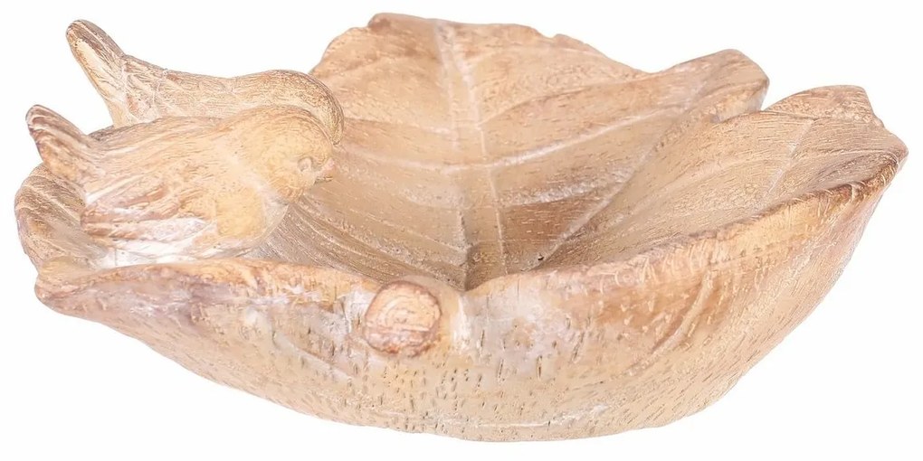 Poidło dla ptaków Liść ptaszka, ceramika MgO 21 x18 x 7 cm