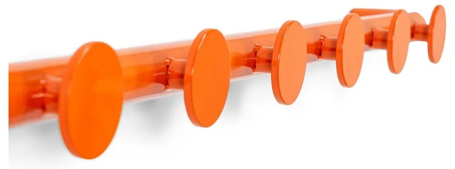 Pomarańczowy metalowy wieszak ścienny 75 cm Retro – Spinder Design