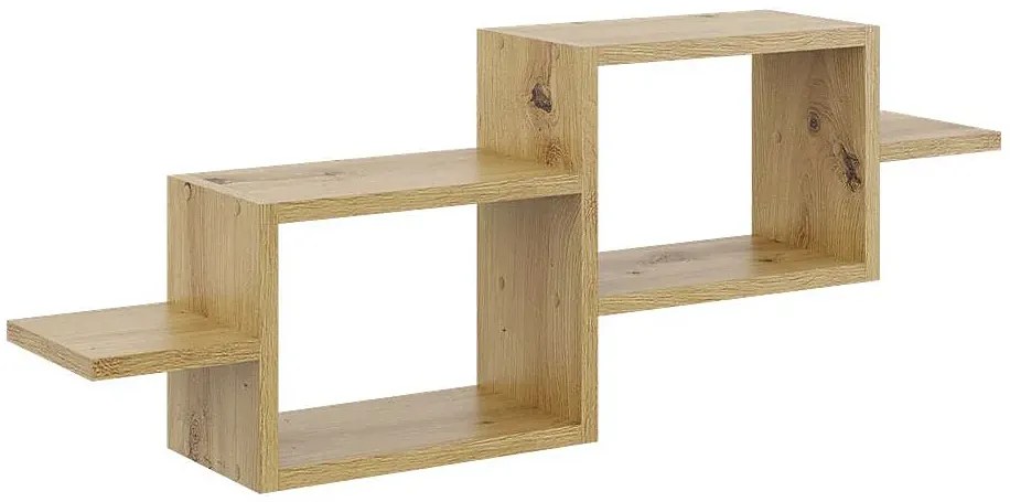 Minimalistyczna półka ścienna w kolorze dąb artisan L1-N55