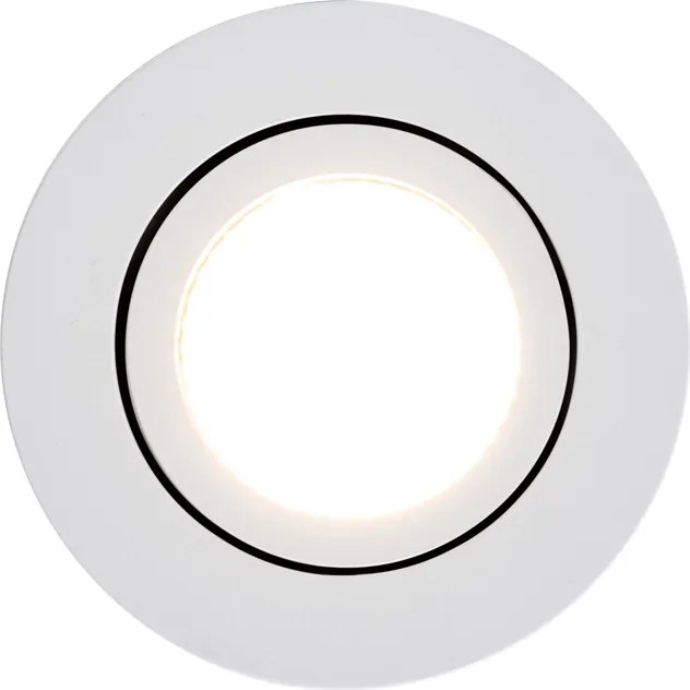 Wpuszczany reflektor biały 6,8 cm z LED 545 lm Ściemnialny IP65 - Gaius