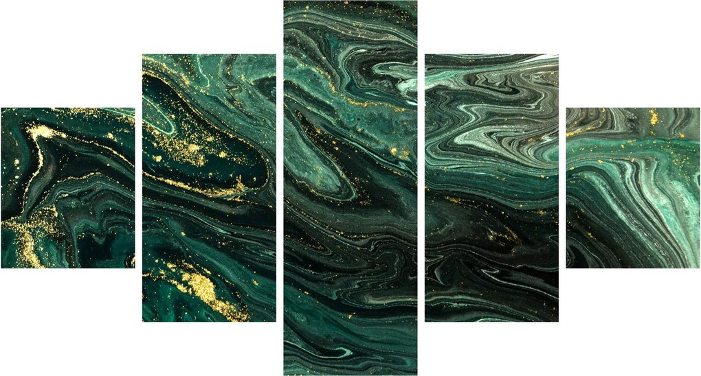 Obraz - Zielony marmur (125x70 cm)