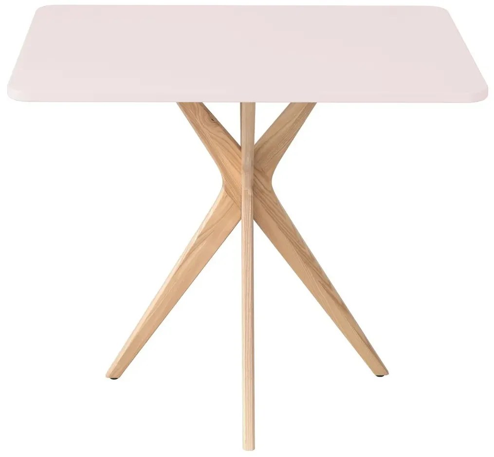 Stół CUTTI 55x80 różowy/jesion RAGABA