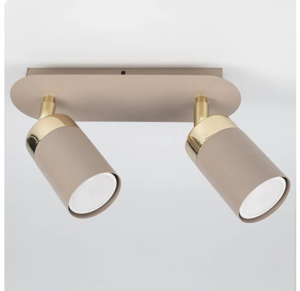 Brilagi - Oświetlenie punktowe POKER 2xGU10/25W/230V beżowy