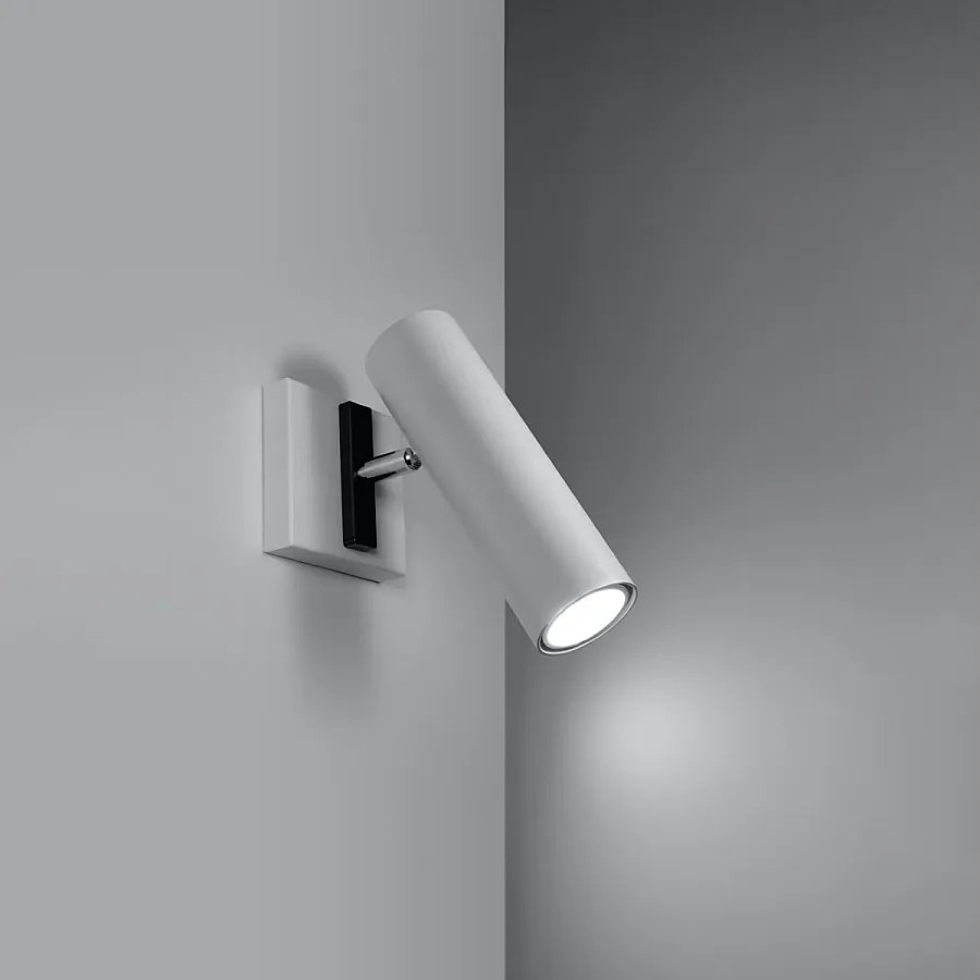 Kinkiety nowoczesny Invicta, stal - 1 źródło światła 3000K - L.8 x H.20 cm - biały