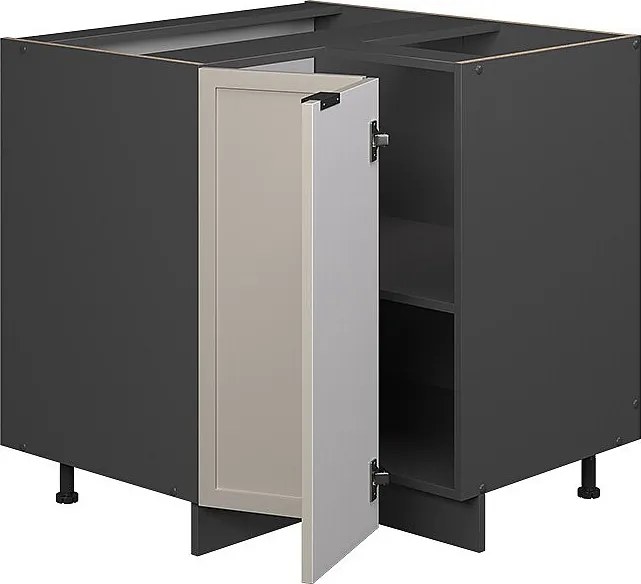 Szafka narożna greybeige 80.5x60x82 fame-line