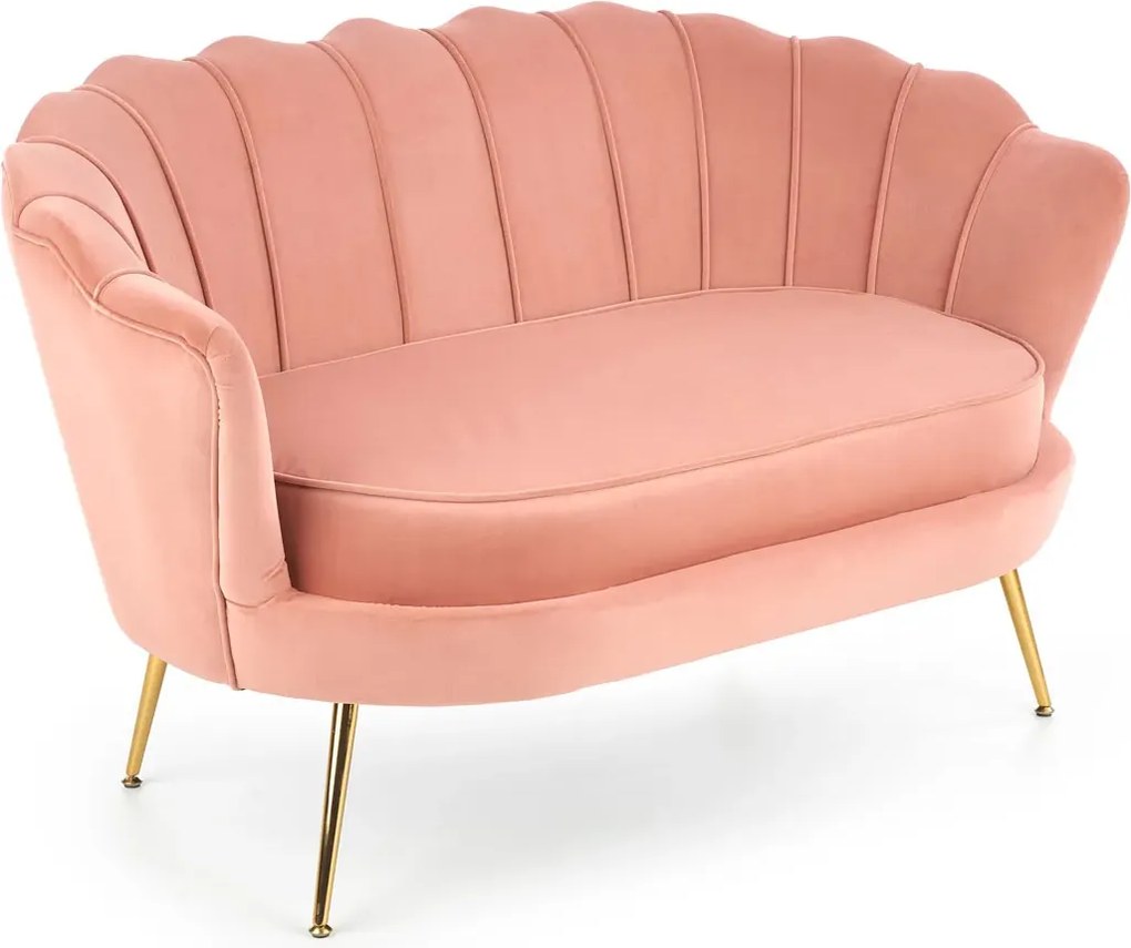 Różowa dwuosobowa sofa muszelka G7-P64