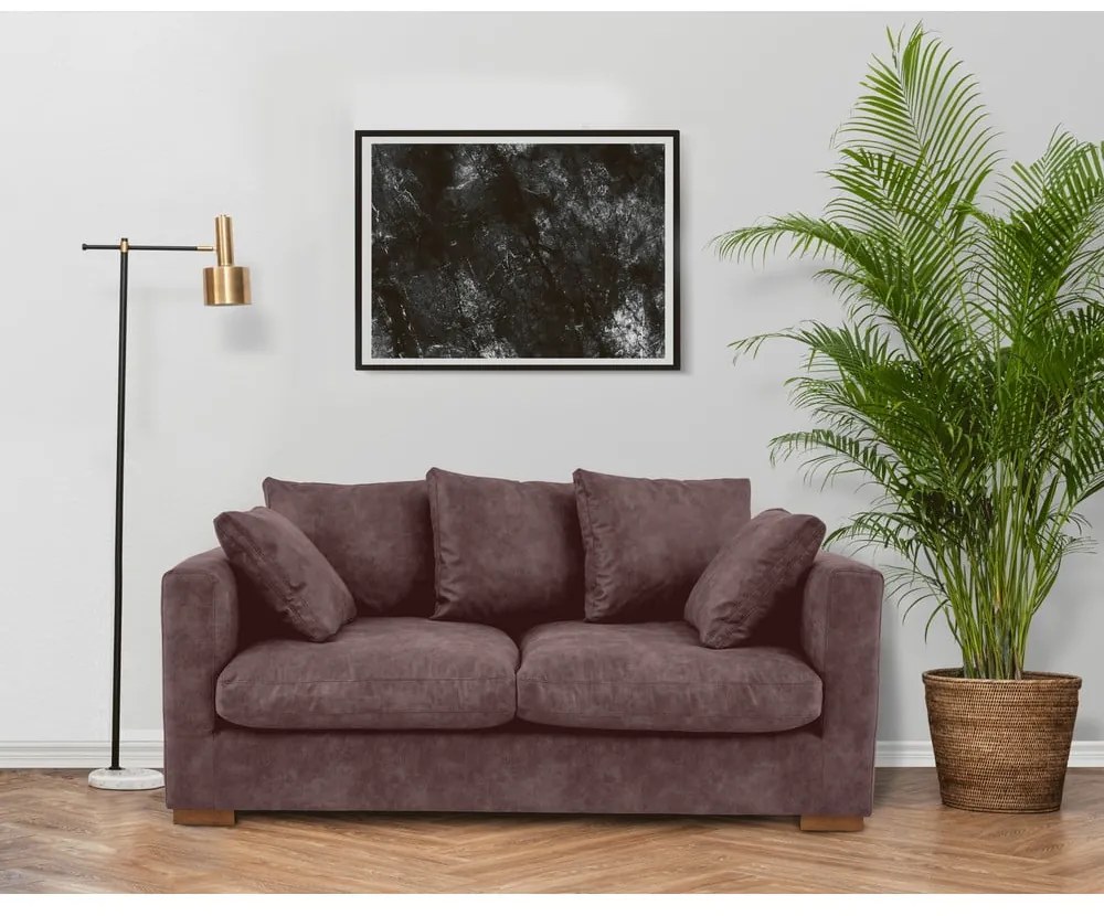 Ciemnobrązowa sofa 175 cm Comfy – Scandic
