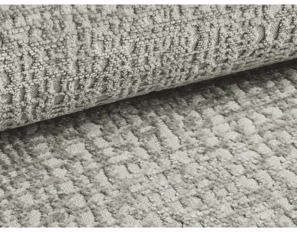 Jasnoszara rozkładana/ze schowkiem sofa 238 cm Kalena – Makamii