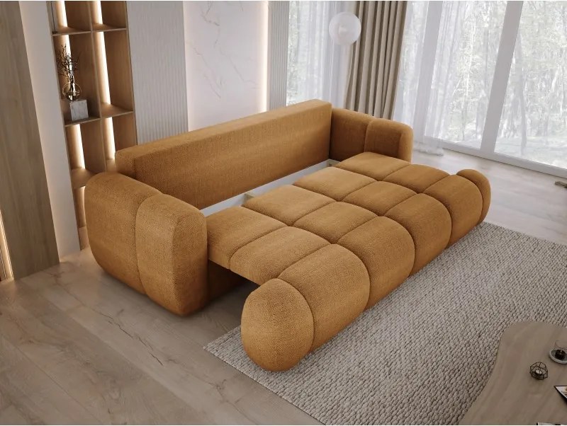 Sofa kanapa BOMO 3 osobowa z funkcją spania i pojemnikiem