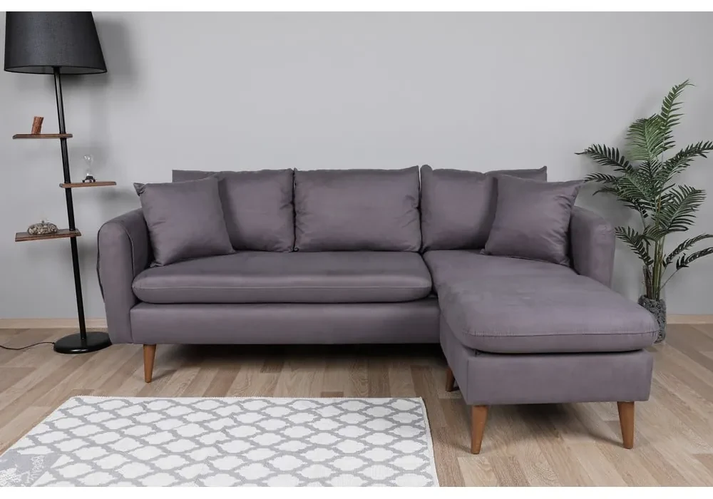 Szara sofa 215 cm Sofia – Balcab Home