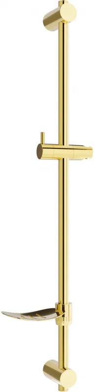 Mexen DF drążek prysznicowy z mydelniczką 80 cm, złoty - 79382-50