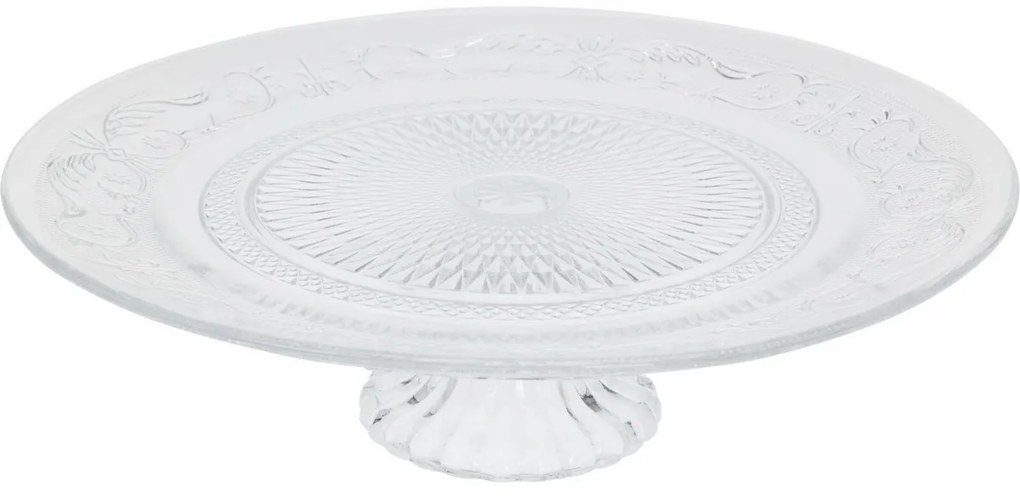 Patera szklana do ciasta, śr. 25 cm
