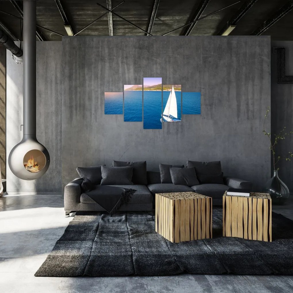 Obraz - Przejażdżka łodzią (125x70 cm)