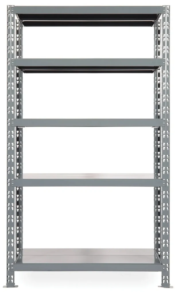 Regał półkowy 1+1 GRATIS, 1800x1600x600 mm, 5 półek, nośność półki 200 kg, podstawowy