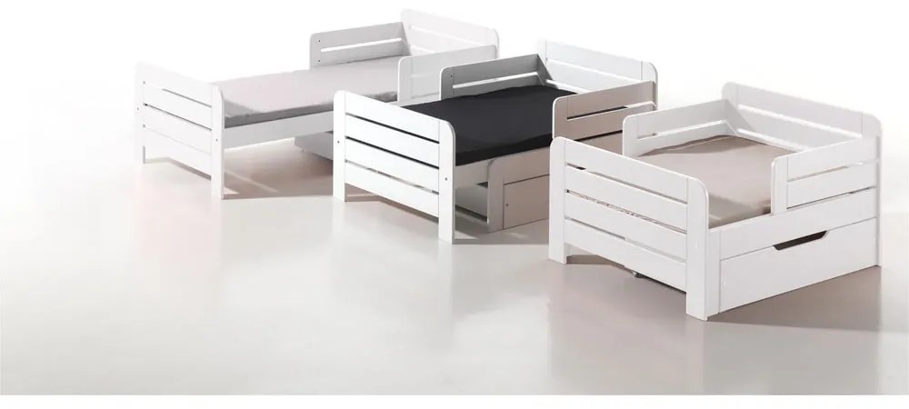 Biała szuflada pod łóżko dziecięce 90x140 cm Jumper – Vipack