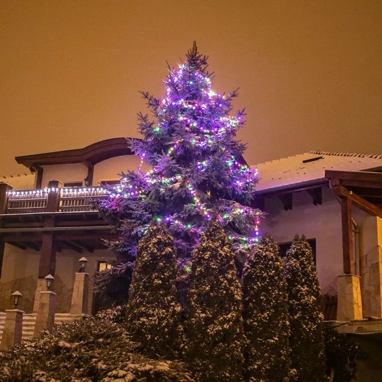 Świąteczne LED oświetlenie - 5 m, 50 LED, kolorowe, pilot