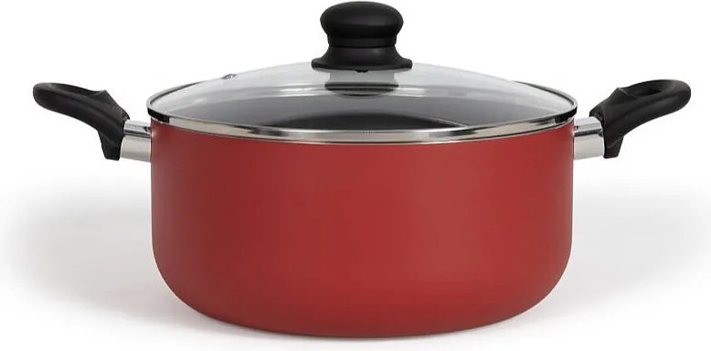 Rondel Aluminium 24cm Nieprzywierający Livoo MEP150R Czerwony - Wszystkie źródła ciepła, w tym indukcja