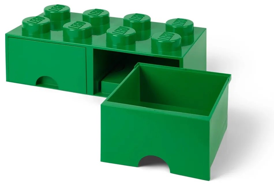 Zielony pojemnik z 2 szufladami LEGO®