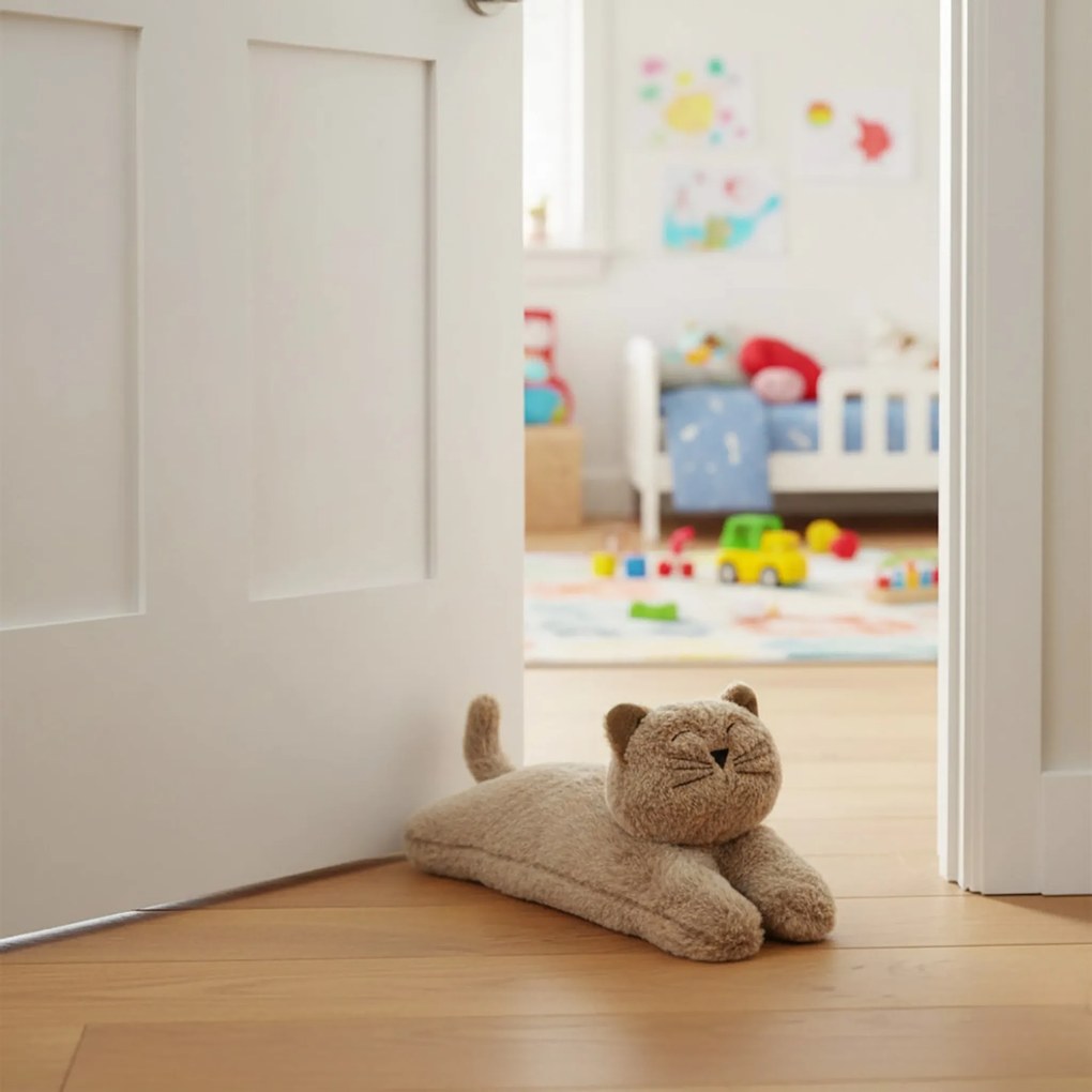 Stoper do drzwi do pokoju dziecięcego w ksztalcie kotka, 1 kg