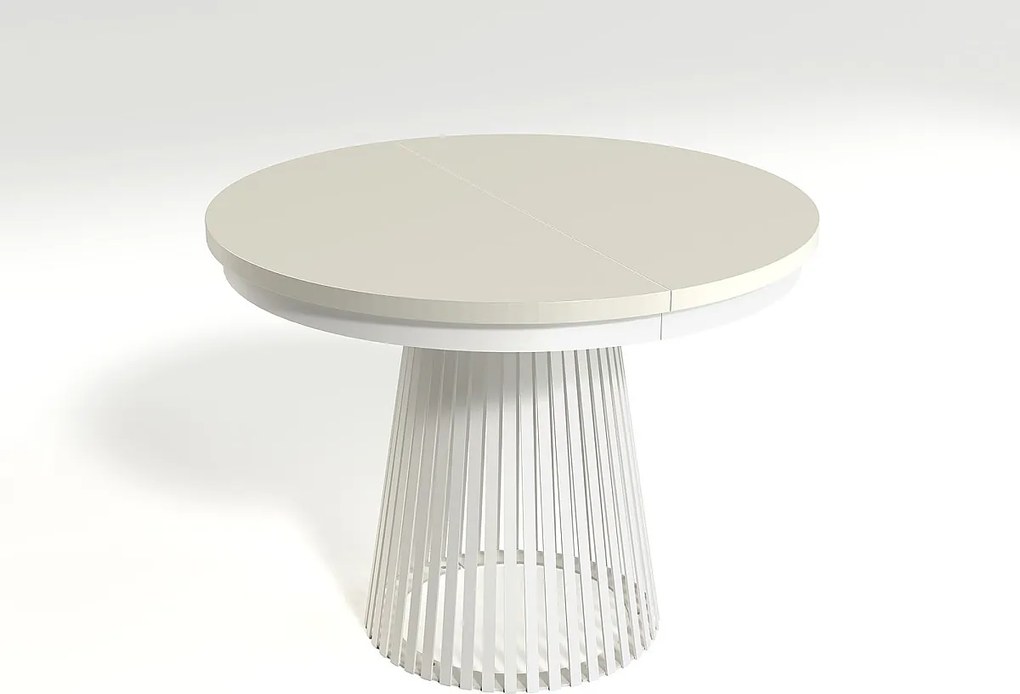 MINIO go for it, Stół rozkładany GORI w kolorze kaszmir /biały