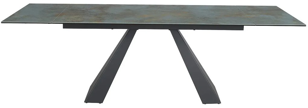 STÓŁ SALVADORE CERAMIC TURKUS OSSIDO VERDE/CZARNY MAT (160-240)X90 SIGNAL