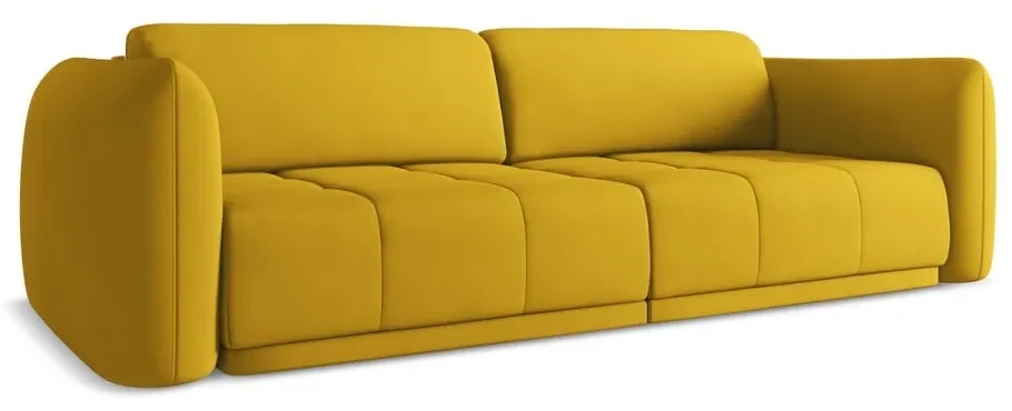 Żółta sofa 210 cm Hoku – Makamii