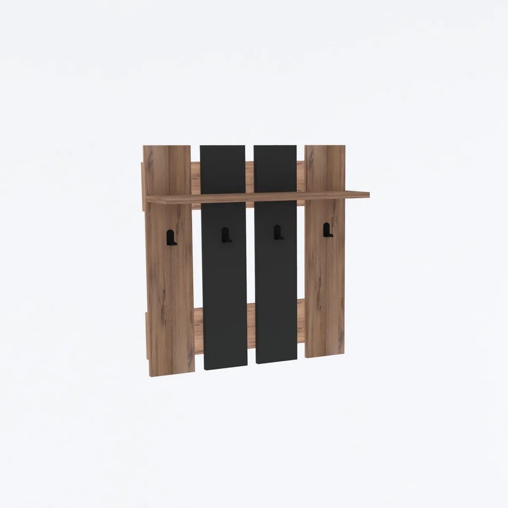 Wieszak ścienny Mita Walnut