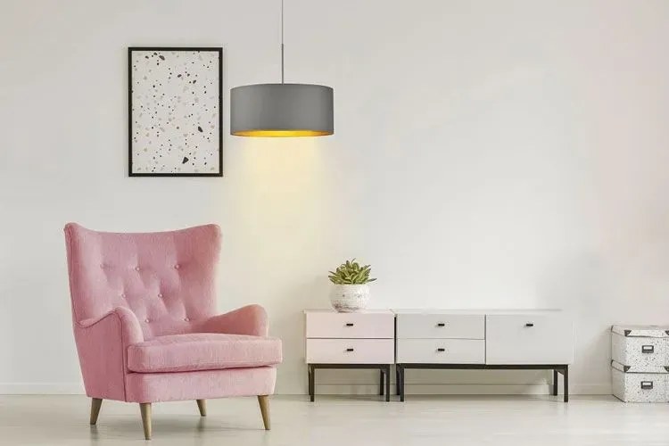 Okrągła lampa wisząca glamour 40 cm wybór kolorów W0-C06