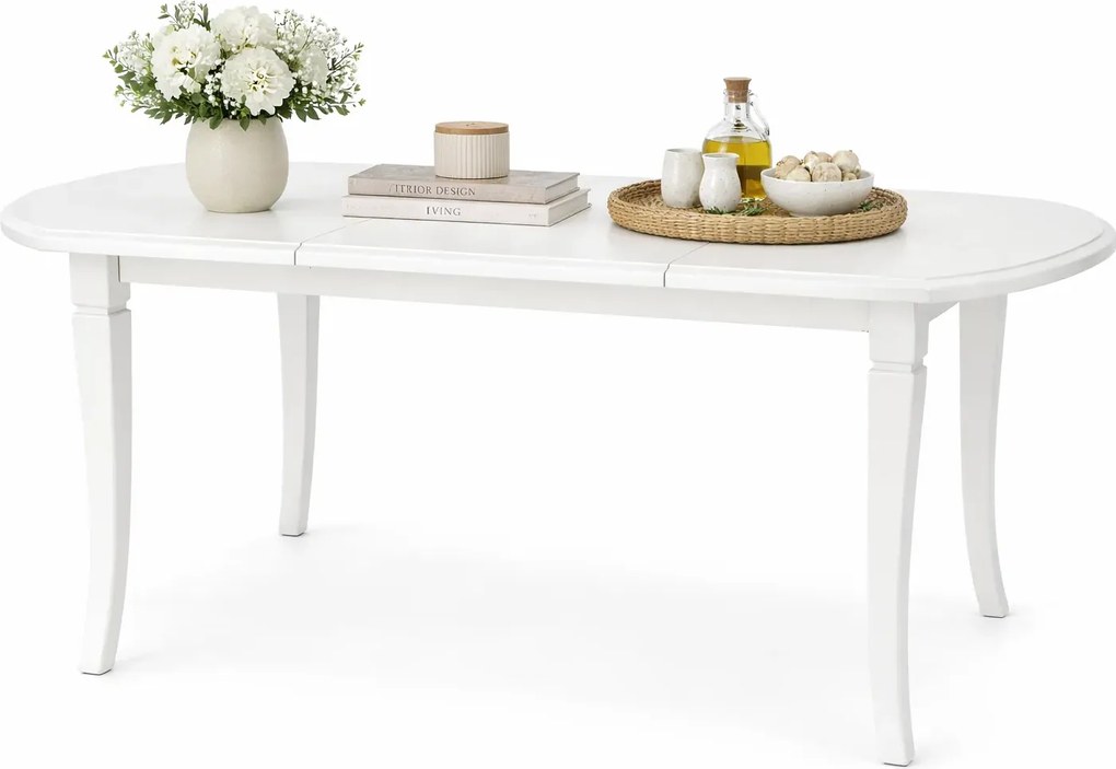 Stół rozkładany w kolorze białym M6-B24