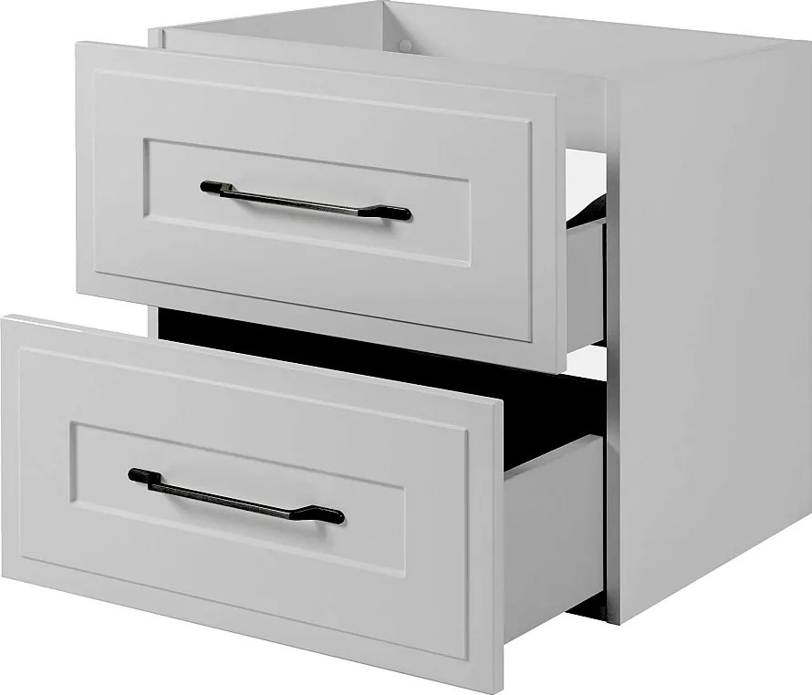 Szafka podumywalkowa w stylu klasycznym, biała, 60 x 57 x 46 cm