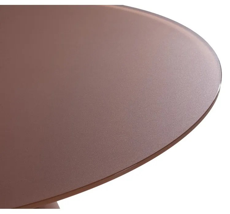 Okrągły stół ze szklanym blatem ø 120 cm Vida – MOME