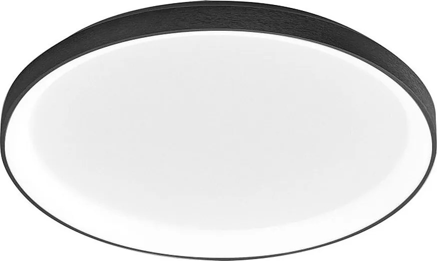 Krizia lampa sufitowa LED 50 W, ściemnialna, 4100 lm, ciepłe światło 3000 K, czarne aluminium, Ø45 cm, IP20